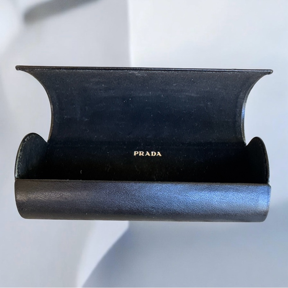 Prada‎ Magnetic Eyeglasses Saffiano Black Hard Shell Unisex Designer Case Only